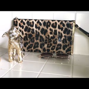 A Leopard Print Clutch Purse